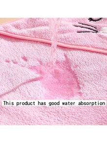 Soft Absorbent Baby Hooded Bath Towel, With Cute Animal Patterns, Made Of Breathable Polyester Fabric, Suitable For Children Shower And Wrap - Multicolor - View 7