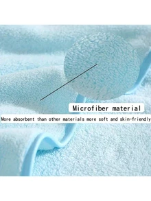 Soft Absorbent Baby Hooded Bath Towel, With Cute Animal Patterns, Made Of Breathable Polyester Fabric, Suitable For Children Shower And Wrap - Multicolor - View 6