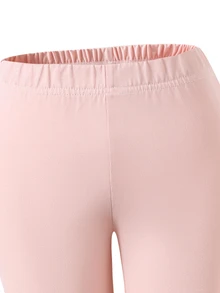 SHEIN Tween Girls Fall Outfits 3pcs/Set Girly Pink S Set, Stand Collar Jacket + Camisole + Flared Pants, Chic, Graduation, Layered, Gym - Pink - View 5