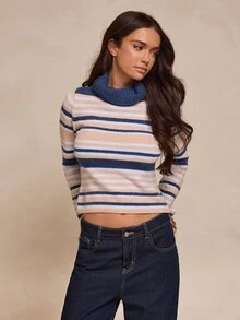 Glamine 2026 Autumn/Fall New Striped Sweater City Break Vacation Casual Tropical - Multicolor - View 5