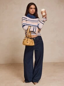 Glamine 2026 Autumn/Fall New Striped Sweater City Break Vacation Casual Tropical - Multicolor - View 4