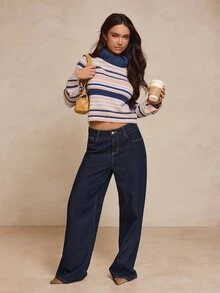 Glamine 2026 Autumn/Fall New Striped Sweater City Break Vacation Casual Tropical - Multicolor - View 3