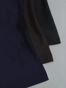 Sweetra 女款春夏休閒度假舒適百搭U領修身黑色/白色/咖啡色3件組背心套裝 - 彩色 - 查看 8