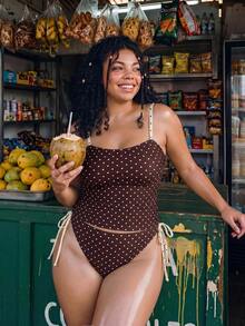 SHEIN Swim 2026 New Spring/Summer Plus Size Tank Bikini Women's Vacation Beachwear - Multicolor - View 2