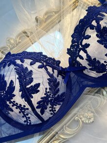 Seduluxe 2pcs Sexy Lingerie Set For Women - Blue - View 6