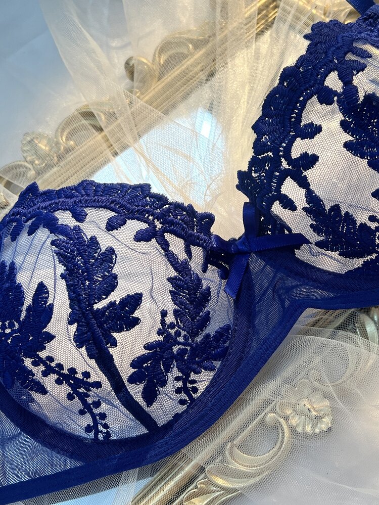 Seduluxe 2pcs Sexy Lingerie Set For Women - Blue - View 6