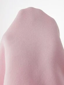 Lyckli Setelan Ibu Hamil Musim Gugur/Dingin, Atasan Sweatshirt dan Celana Jogging Warna Polos, 2 Potong - Berwarna merah muda - View 10