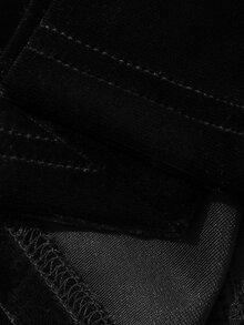 Livesso Women's Lace Patchwork Slim Fit Versatile Long Sleeve Blouse For Daily Wear Fall Vacation - Black - View 8