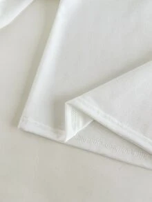 SHEIN 2件組男嬰新生兒時尚卡通可愛熊刺繡牛仔吊帶褲套裝，白色長袖套頭T恤搭配水洗牛仔連身褲，適合返校季、秋冬、聖誕節、萬聖節假日的時尚穿搭 - 藍色 - 查看 5