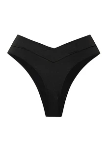 Sweetra Set Celana Dalam Olahraga Wanita Model V-Waist Warna Polos - MultiWarna - View 6