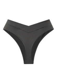 Sweetra Set Celana Dalam Olahraga Wanita Model V-Waist Warna Polos - MultiWarna - View 4