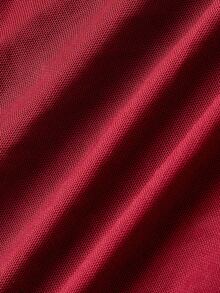 SHEIN MOD Setelan 2 Potong Atasan Bahu Asimetris dan Rok Ekor Ikan Warna Burgundy Ukuran Plus untuk Musim Gugur, Pakaian Serbaguna untuk Musim Gugur/Dingin, Setelan Pesta Liburan Musim Gugur - Burgundy - View 11