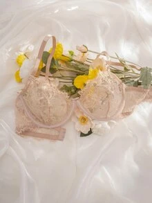 Crystal Vow 6pcs/Set Women Lace Underwire Soft Cup Comfortable Bra Set - Multicolor - View 6