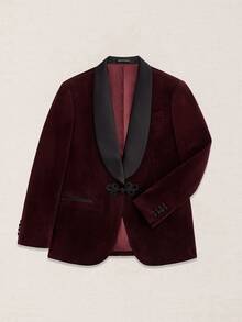 Suiteron Men's Single Button Casual Versatile Commuter Business Long Sleeve Blazer, Formal - Purple - View 5