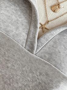 Lalippa Women's Loose Split Zip-Up Hoodie,Graduation,Teacher,Back To School Pullover Fall - Light Grey - View 4