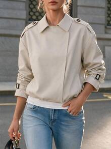 SHEIN Women Jackets - Apricot - View 2