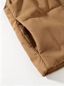 SHEIN 3件組 青少年女孩休閒絎縫背心、長袖修身T恤與V腰長褲套裝 - 彩色 - 查看 5