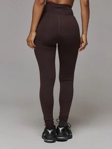 Musera Sport Set Legging Aktif 3 Potong dengan Potongan V di Bagian Depan, Pinggang Tinggi, Perlengkapan Olahraga Dasar untuk Musim Gugur dan Musim Dingin - MultiWarna - View 4