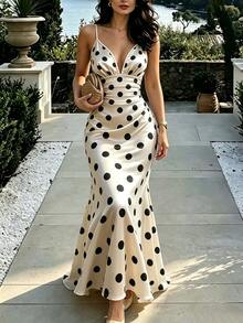 RosyDaze Spring, Summer Autumn, And Winter Dress Festival Outfits Elegant Long Party Dress Wedding Going Out Graduation Disco Napoleon Renaissance Brown Dress - Multicolor - View 2