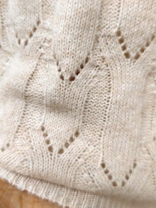 Elenzga Plus Size Women's Autumn/Winter V-Neck Hollow Out Round Neck Loose Drop Shoulder Casual Knit Pullover Sweater - Apricot - View 4