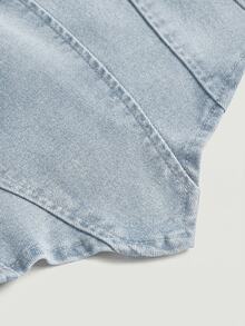 SHEIN MOD Women's Casual Denim Tube Top For Summer Going Out Tops Women
Crop Tops - Light Wash - View 3