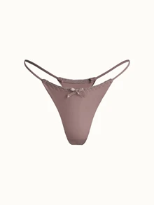 Bonmuse 5pcs Comfortable Seamless Low-Rise Thong Panties For Women - Multicolor - View 11