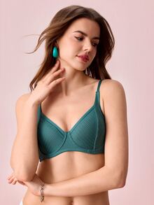 Bonmuse 3pcs Women's Solid Colored Underwire Bras - Multicolor - View 3