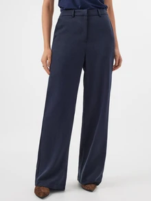 KÆRIA Hus High Rise Flared Pants - Polished Tailoring - Midnight Navy - Flared Trousers, Tailored Pants, Suits - Blue - View 5