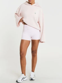 11SKNDS Oversized Pullover Hoodie With Drop Shoulder, Relaxed Fit, Cozy Fleece Fabric, Perfect For Casual Everyday Wear And Weekend Lounging - Pink - View 4