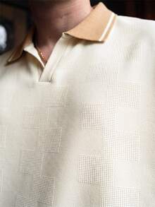 LEOGASHI LEOGASHI Men's Textured Fabric Mature Casual Polo Shirt, Suitable For Daily Outings, Gatherings And Commuting, Formal - Multicolor - View 7