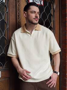 LEOGASHI LEOGASHI Men's Textured Fabric Mature Casual Polo Shirt, Suitable For Daily Outings, Gatherings And Commuting, Formal - Multicolor - View 6