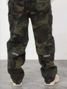 FORM&CHAOS Men's Casual Daily Camouflage Overall Cargo Pants - Multicolor - View 7