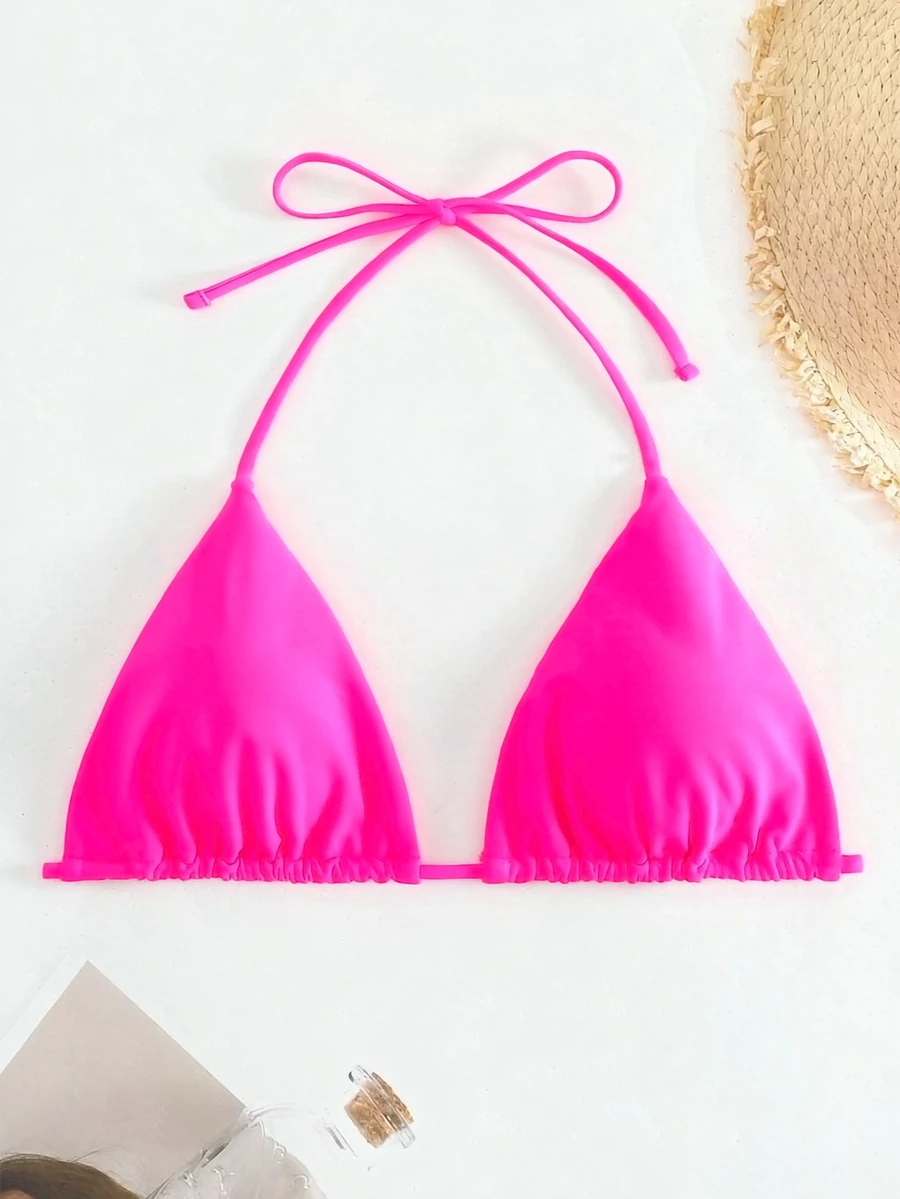 Swim Basics 吊脖三角杯比基尼上衣