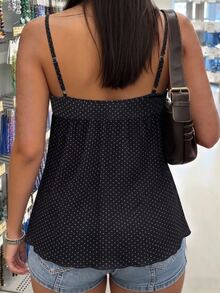 INAWLY Plus Size Women's All-Over Print Casual Versatile Everyday Camisole Top - Multicolor - View 3