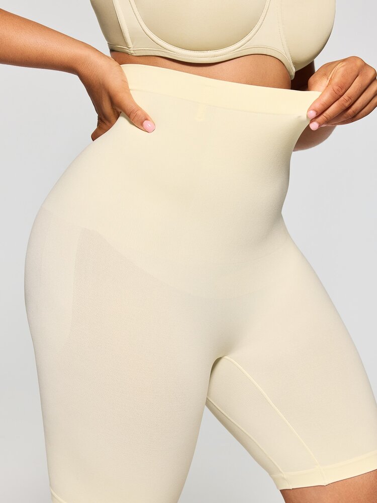 SHAPORA 1pc Seamless Plus Size Shapewear Bottom - Beige - View 7