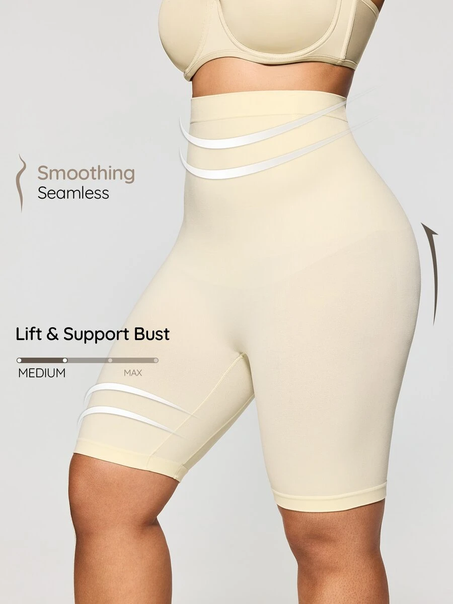 SHAPORA 1 pieza Prenda moldeadora de talla grande sin costuras - Beis - Ver 1