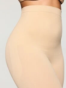SHAPORA Plus Size Seamless High Waist Lightweight  Body Shaping Underpants - Apricot - View 6
