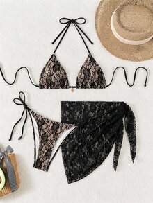Swim Vcay Women Bikini Sets - Hitam - View 1