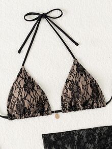 Swim Vcay Women Bikini Sets - Hitam - View 4