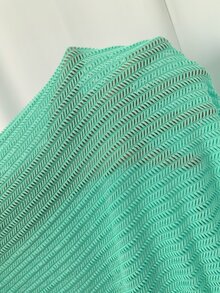 SHEIN Swim 纯色纽扣前盖上衣和短裤套装夏季 - 薄荷綠 - 查看 9