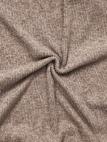 Shapeblank Plus Size Women Solid Color Long Sleeve Half Zip Sweatshirt And Wide Leg Pants Casual 2 Pieces Set Casual Daily Going Out School Sets Women Fall/Winter - Khaki - View 6