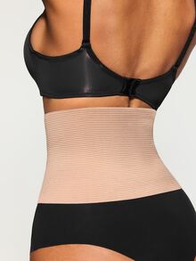 SHAPORA 1pc Women's Front Hook Seamless Waist Cincher - Apricot - View 3