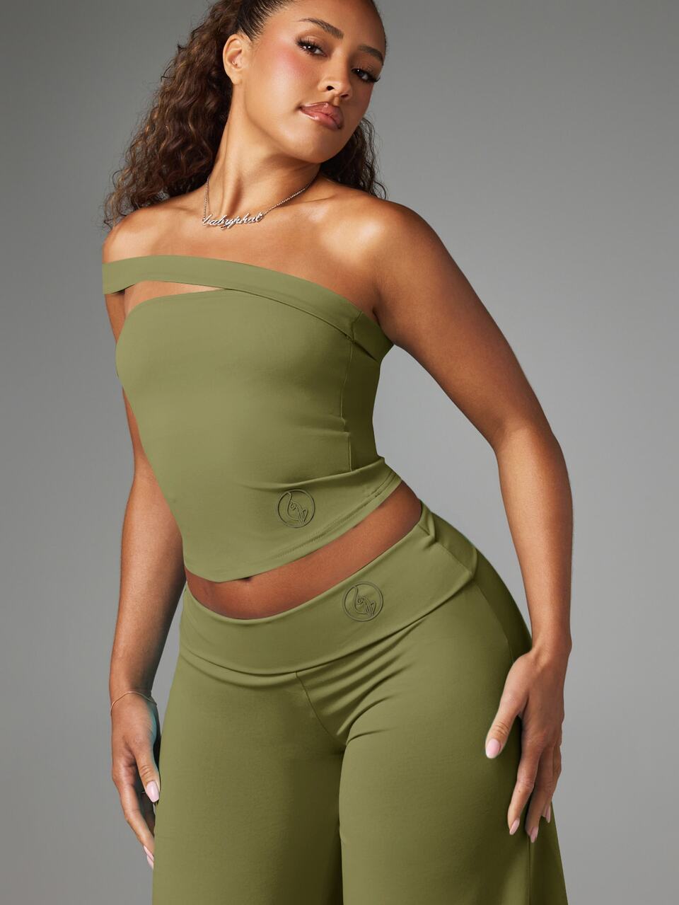 BABYPHAT Off Shoulder Bardot Crop Top Sleeveless