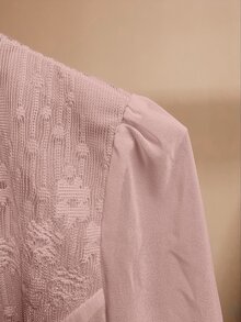EMERY ROSE 25 piezas Chaqueta delgada de mujer con parches de encaje, verano - Rosa vieja - Ver 5