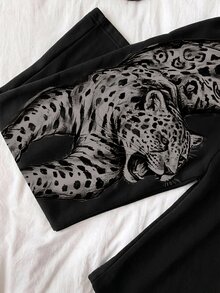 Attitoon Women's Animal Print Casual Versatile Daily Wear Sweatpants - Multicolor - View 7