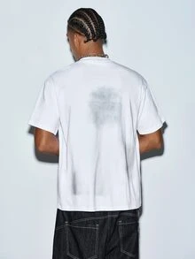 Modcrash Streetwear White Tee Shirt Vintage Graffiti Aesthetic Graphic Retro Grunge Style - White - View 2