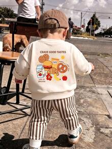 Bubblio Baby Boy Round Neck Casual Comfortable Set With Cartoon Pattern, Suitable For All Seasons Autumn - Multicolor - View 2
