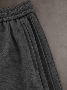 STYNVO Men's Casual Versatile Drawstring Waist Loose Sweatpants For Daily Wear - Dark Grey - View 3