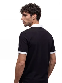 TekDrob Double Anti-Odor Polo With Regular Fit And Contrast Details - Multicolor - View 8