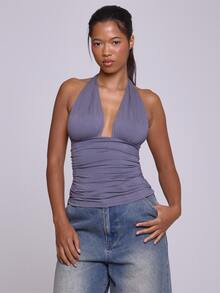 MUSERA ESSENTIALS Women Tops - Dark Grey - View 2